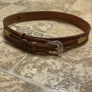 Tony Lamas Leather Belt NWOT